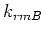 $k_{rm B}$